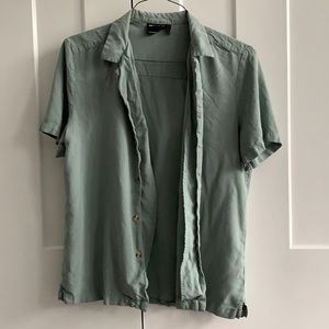 ASOS DESIGN viscose shirt w/ revere collar